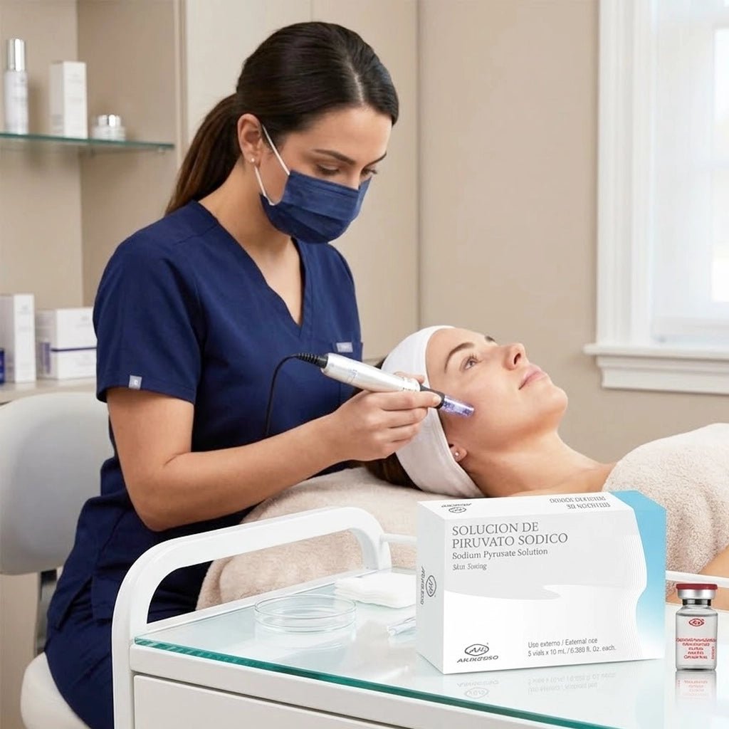 Sodium Pyruvate Vials applied via mesotherapy for dull, tired or aging skin protocols | SlimSpa
