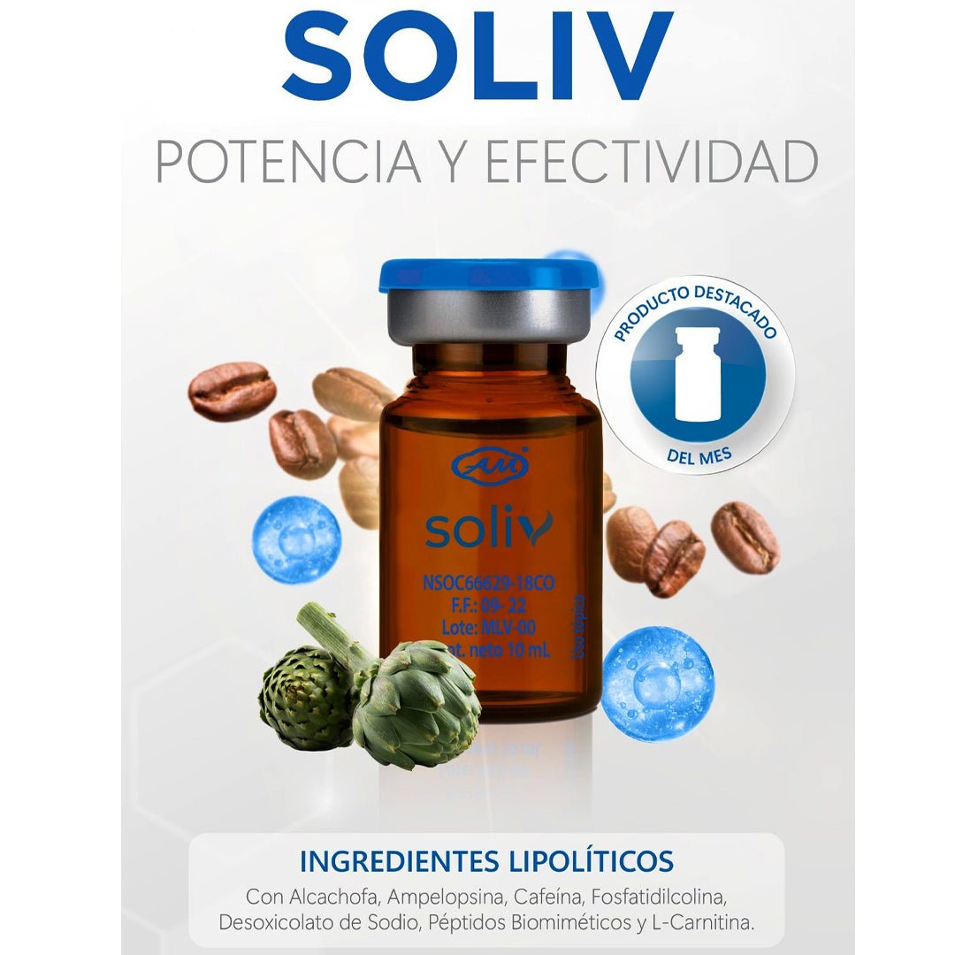 SOLIV Lipolysis Vials professional use — non-invasive body sculpting mesotherapy for esthetician practices | SlimSpa