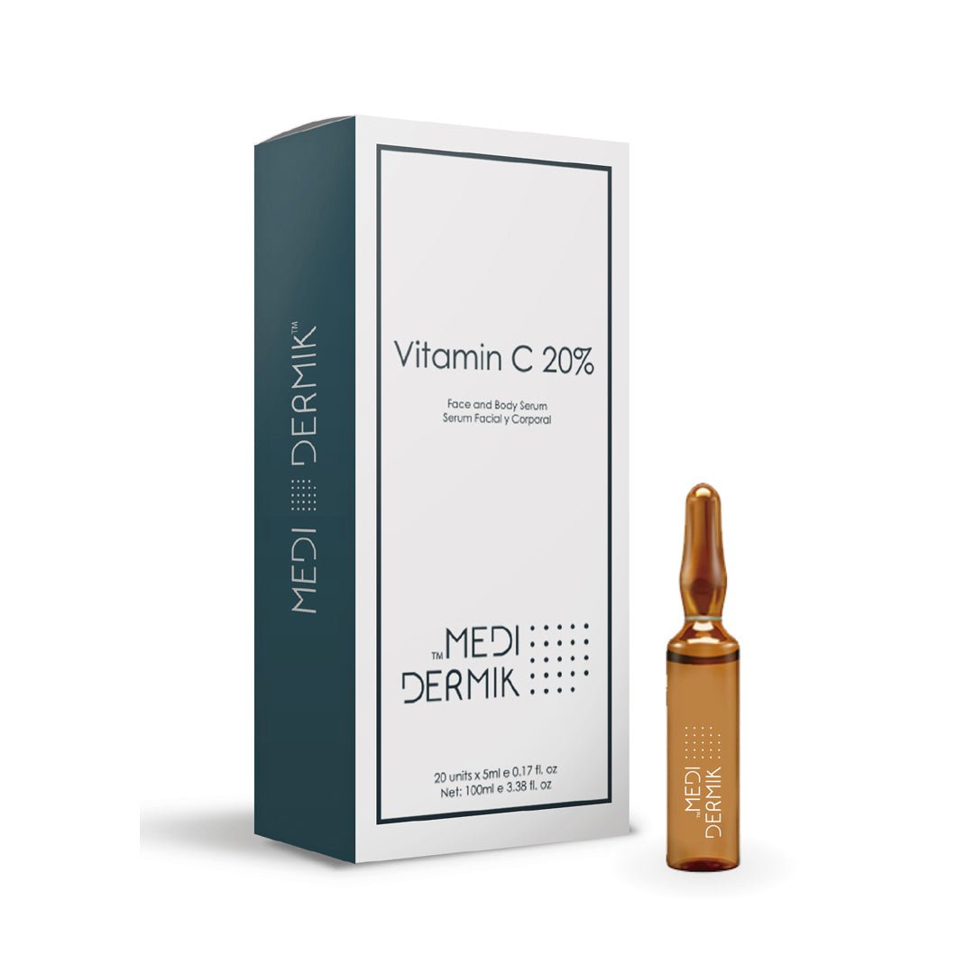 Vitamin C 20% Ampoules DERMIK — professional skin brightening & anti-aging mesotherapy | SlimSpa