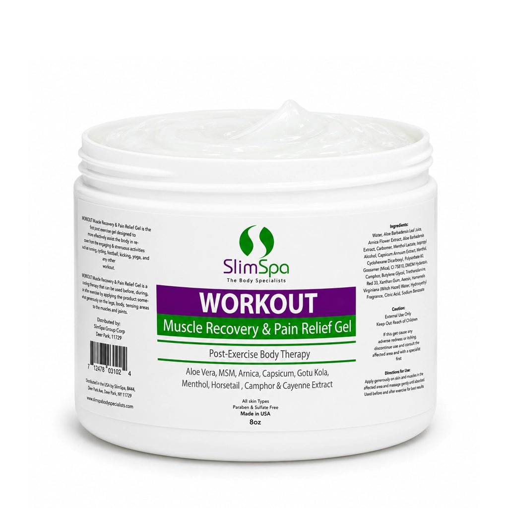 Workout Muscle Recovery & Pain Relief Gel 8oz – Professional Sports Therapy & Post-Workout Relief - SlimSpaOnline