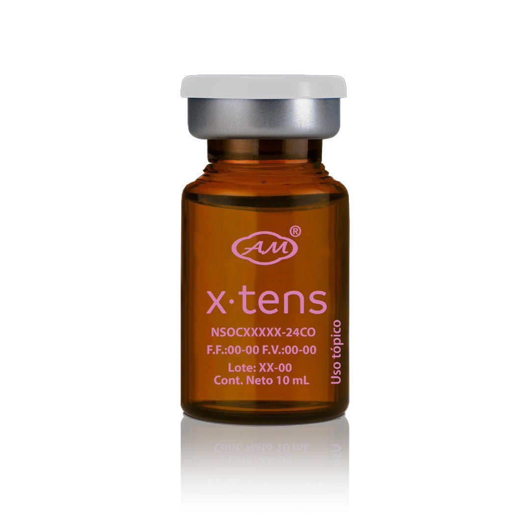 X-TENS Muscle Toning Vials close-up — 5 vials 10ml pharmaceutical-grade body firming mesotherapy | SlimSpa