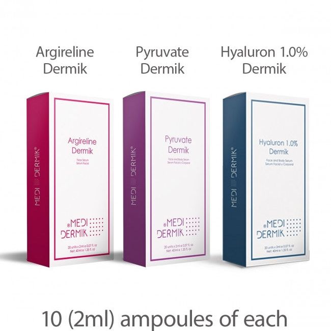 Youth Anti-Aging Tri Pak box — Argireline, Pyruvate, Hyaluron 1% 3-product system | SlimSpa